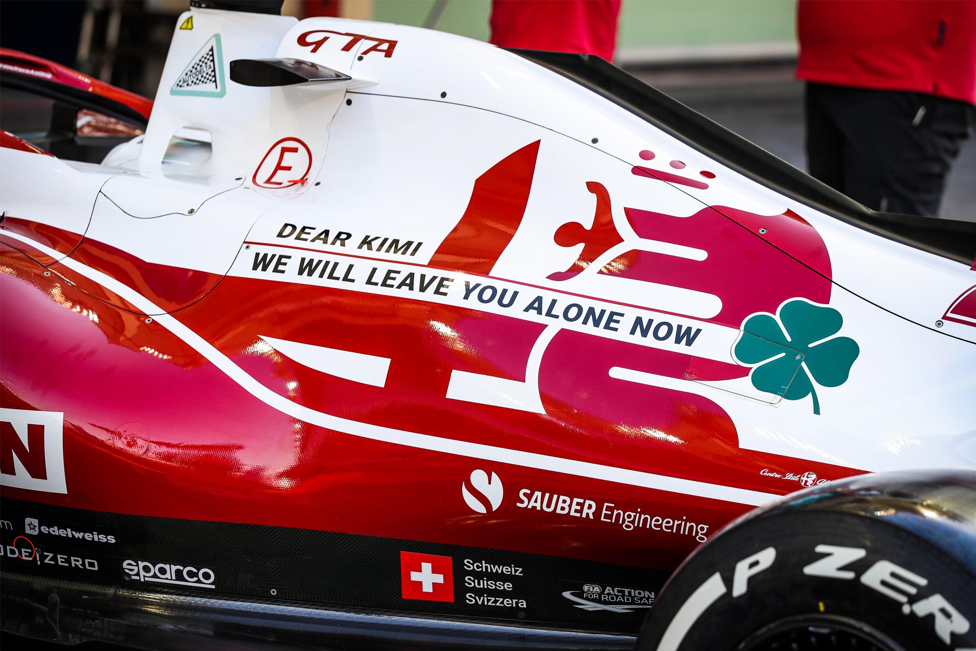 To μήνυμα της Alfa Romeo για τον Kimi 