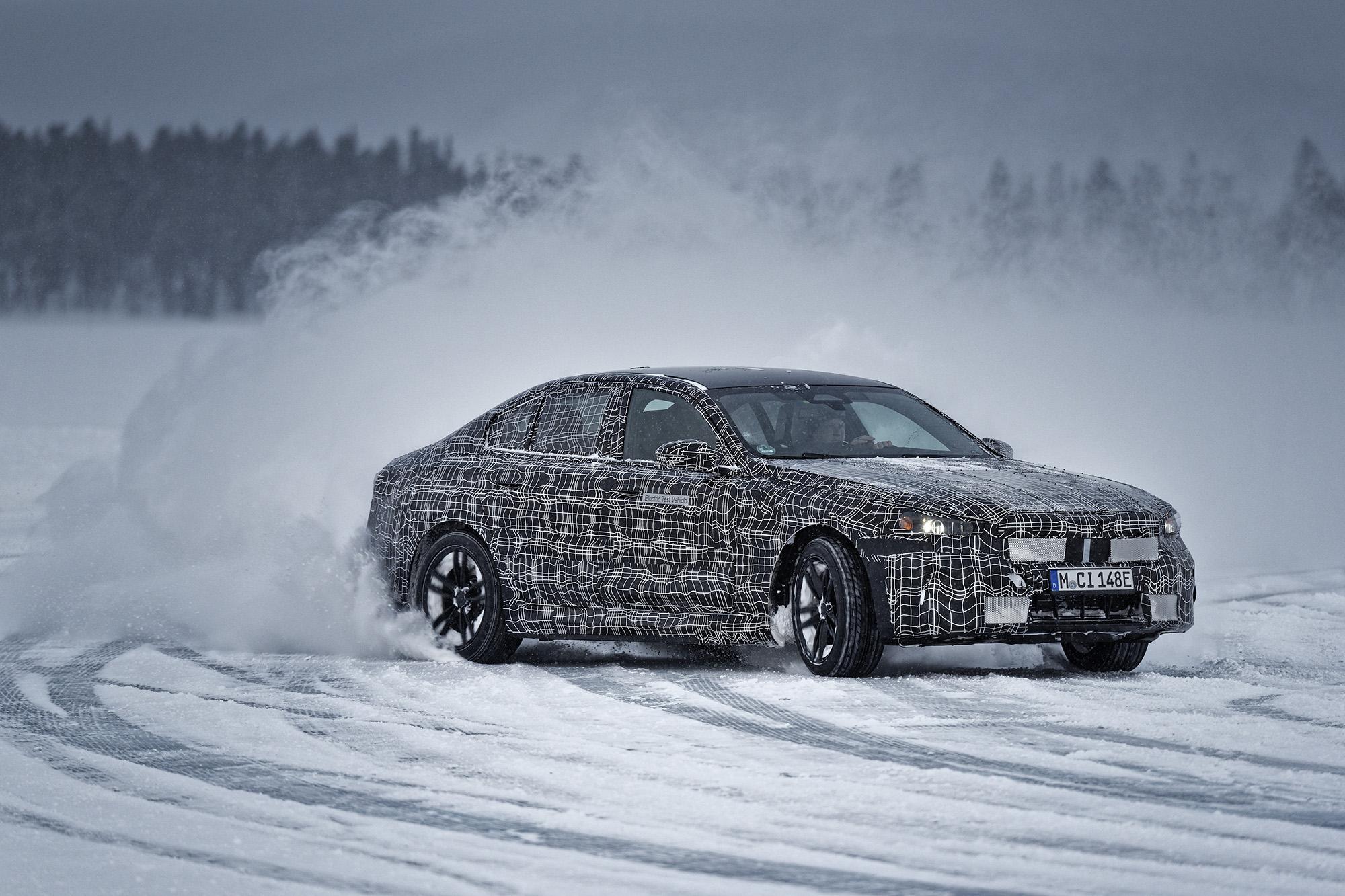 Οι χειμερινές δοκιμές της BMW i5 Sedan