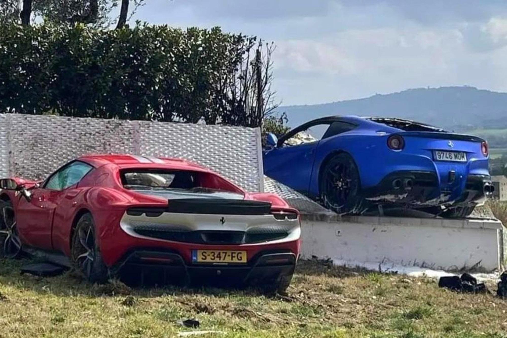 Δείτε την καταστροφή δύο Ferrari μετά από… κόντρα